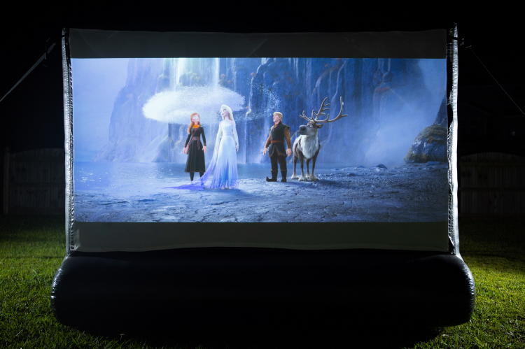 Backyard Movie Night - 12ft screen.